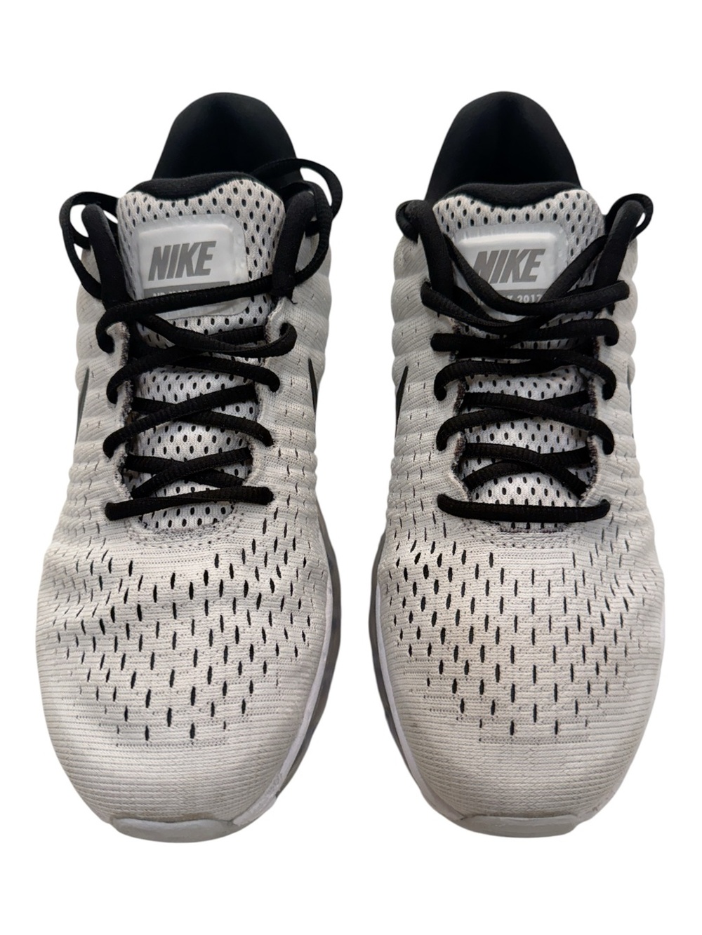 Nike Air Max 2017 White Black Pure Platinum 849559-100 Men's Size 8